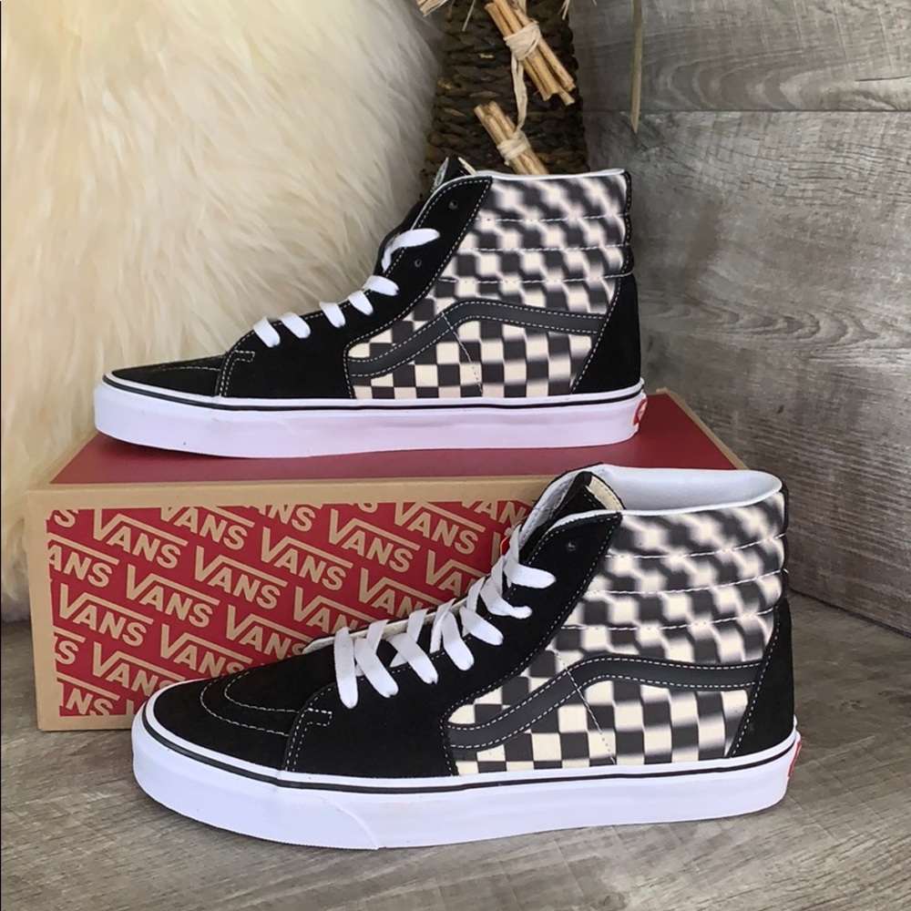 VANS SK8 - Hi Blur Checkerboard Sneakers